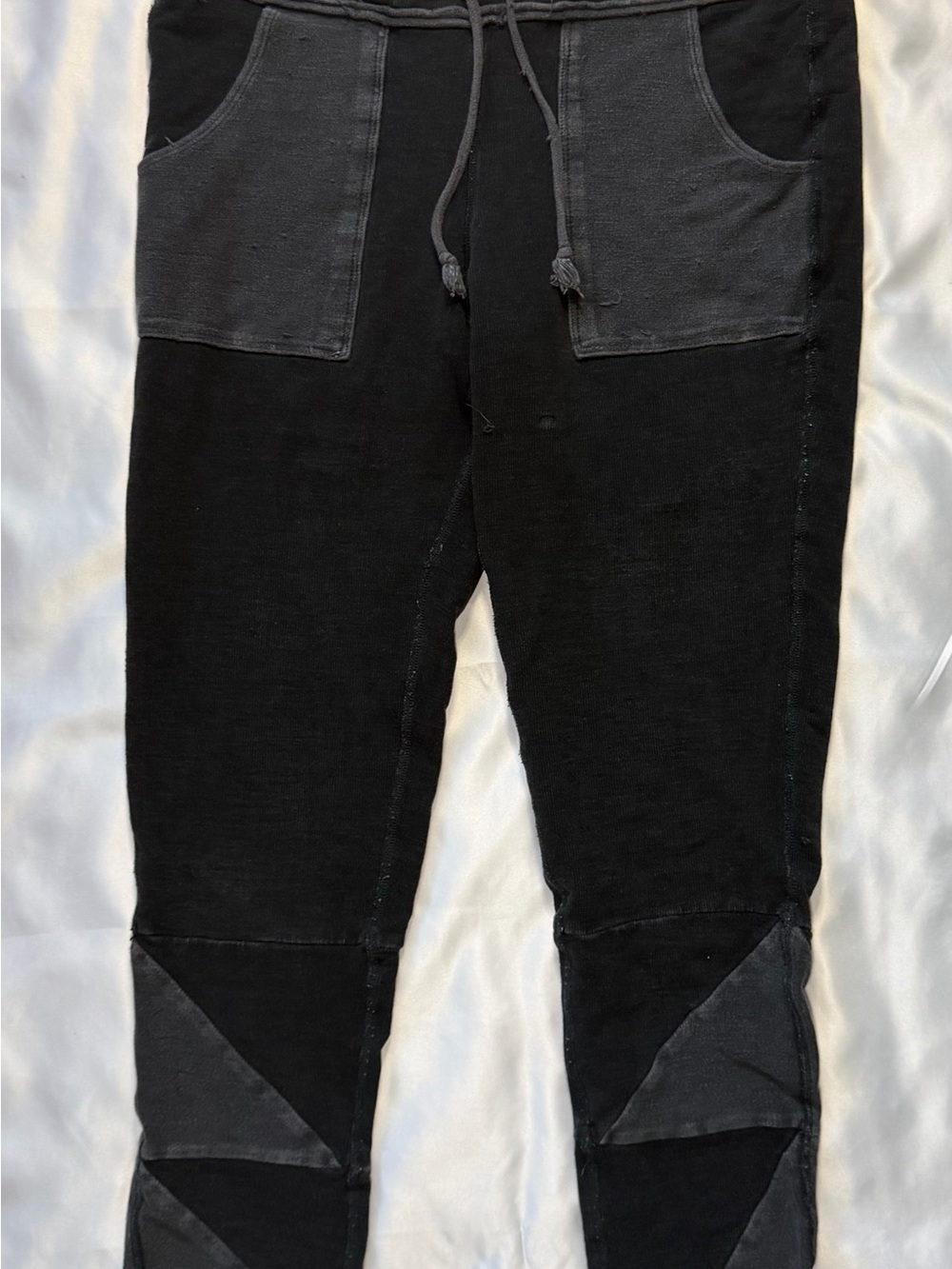 Free People Movement Black Patchwork Joggers